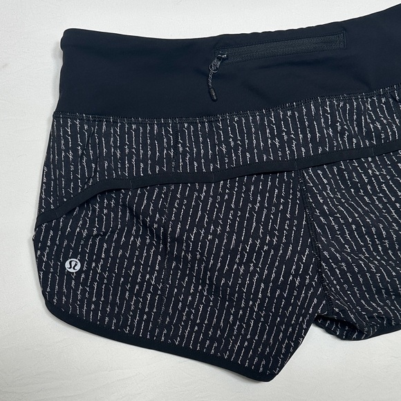 lululemon athletica Black Speed Short Size 4 Running Athletic - Picture 2 of 6